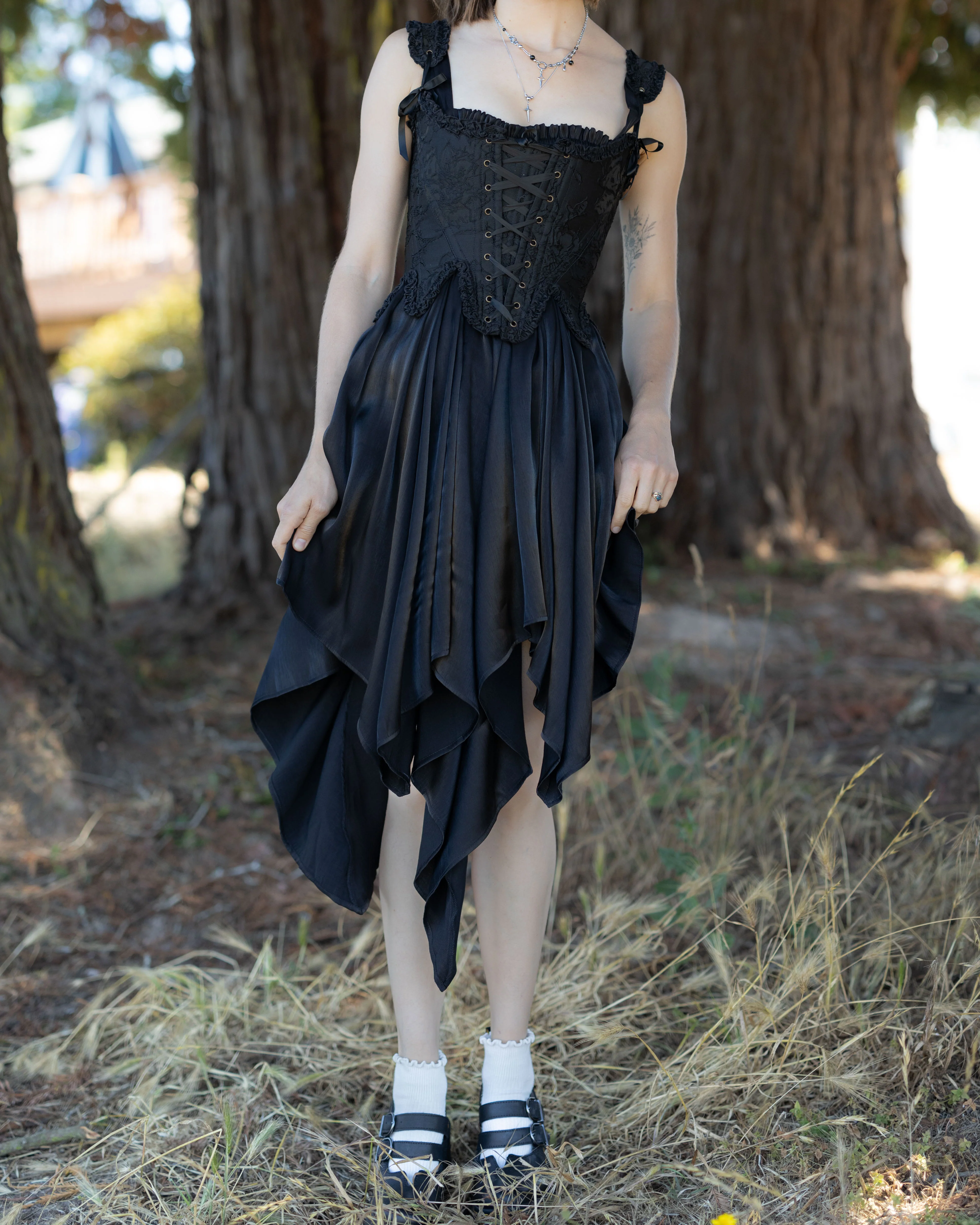 Black Flutter Fairy Dress - Image 7