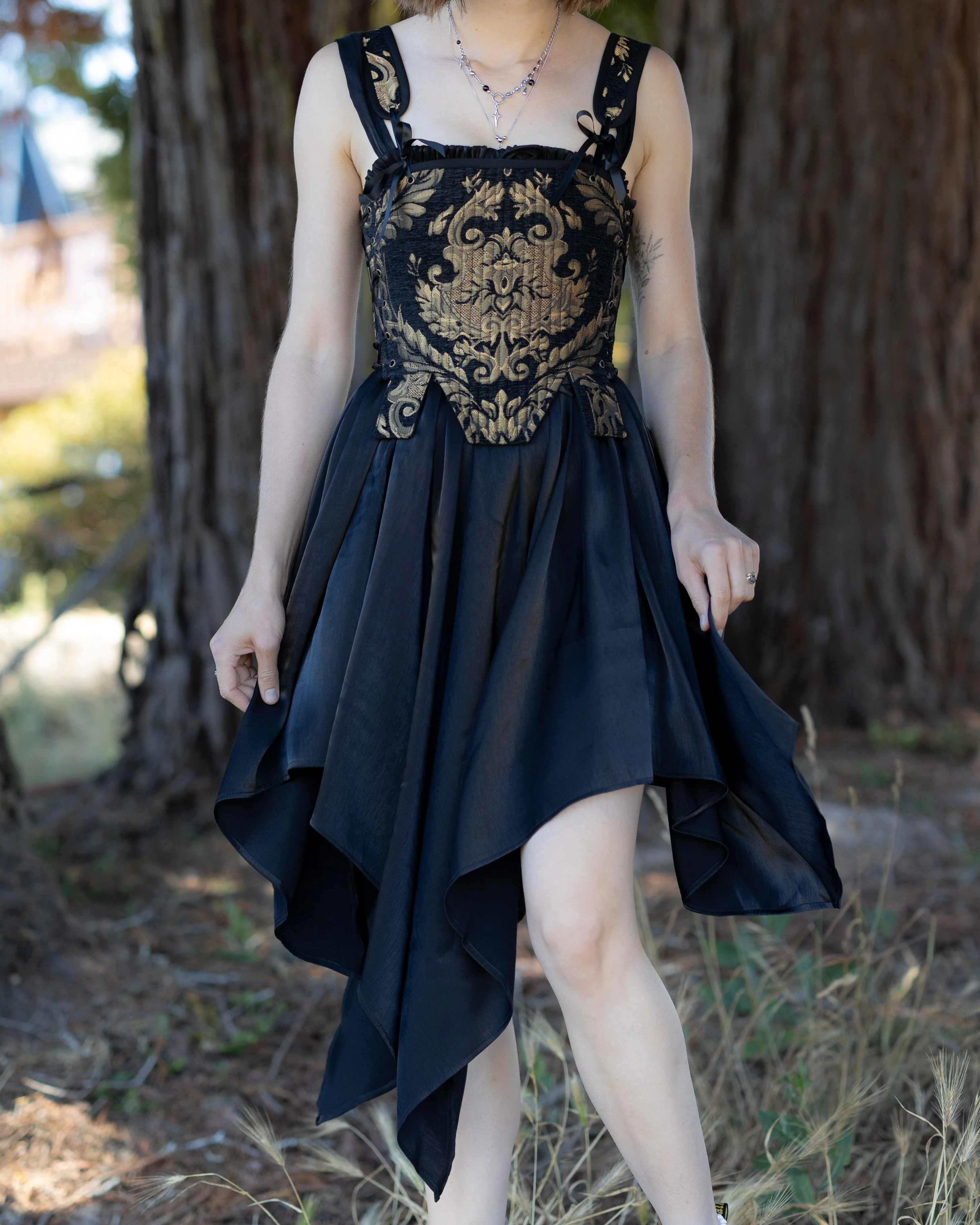 Black Flutter Fairy Dress - Image 8