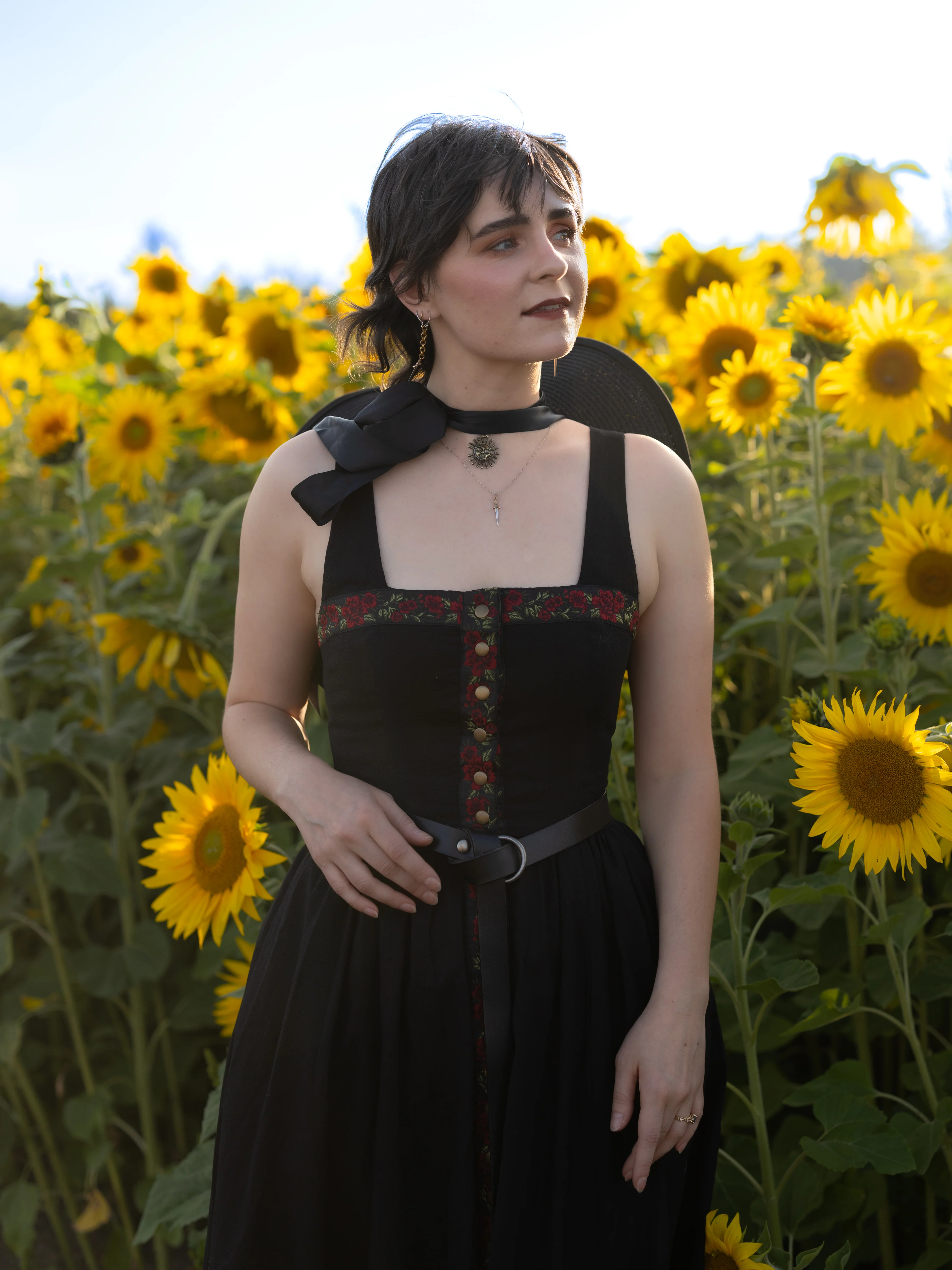 Black Ribbon Dirndl Dress - Image 8