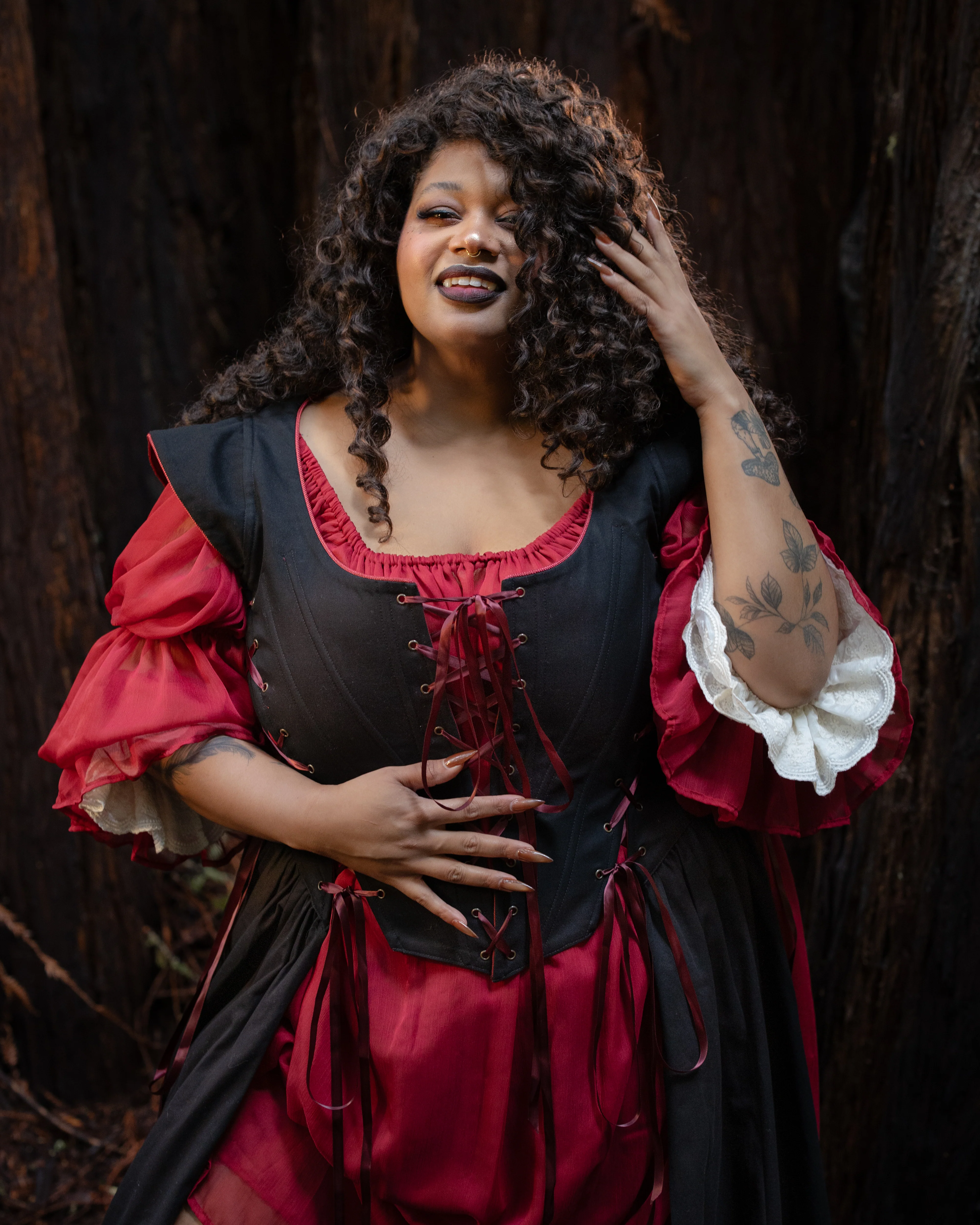 Black Vampire Slayer Corset Dress - Image 4