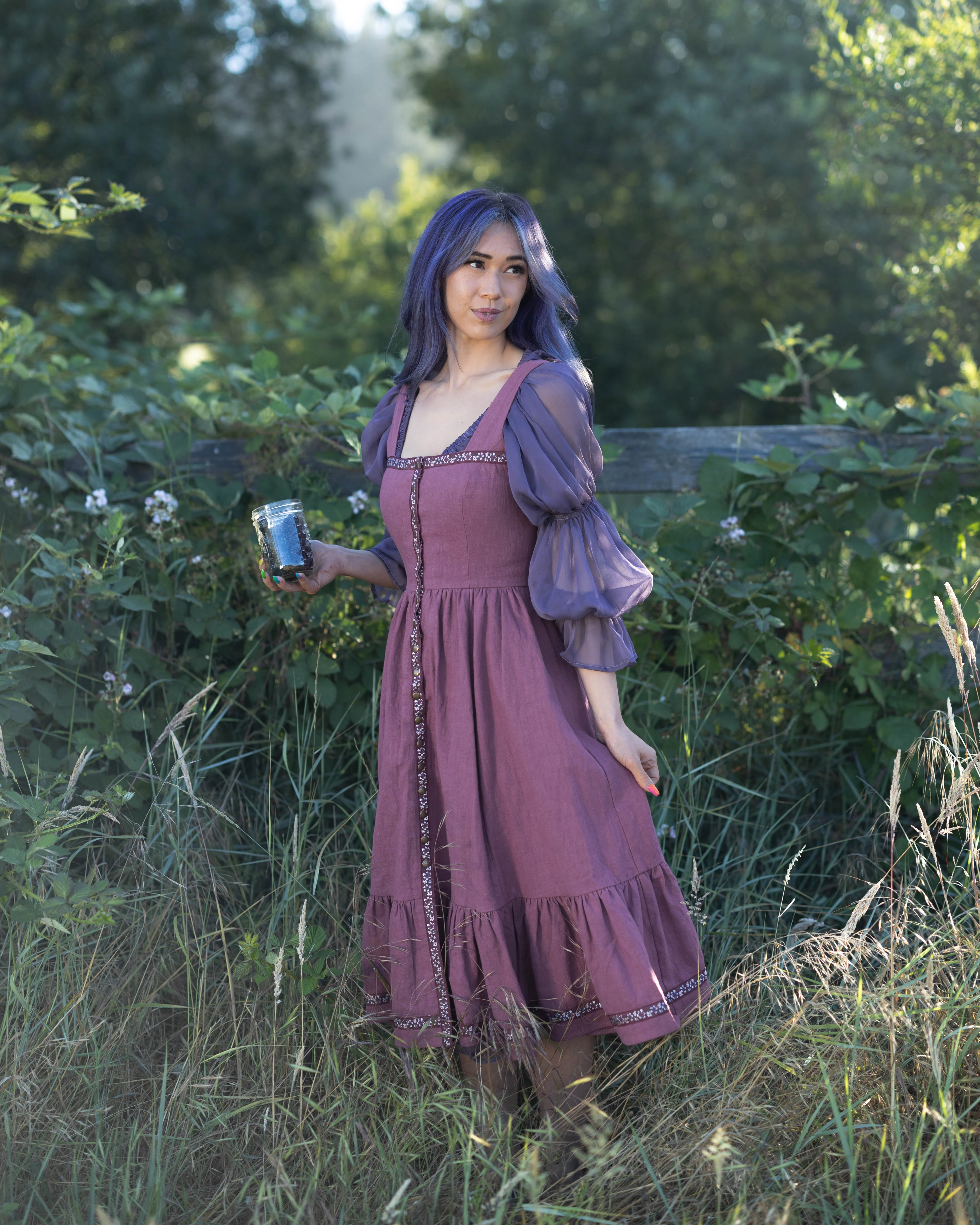 Blackberry Dirndl Dress - Image 4