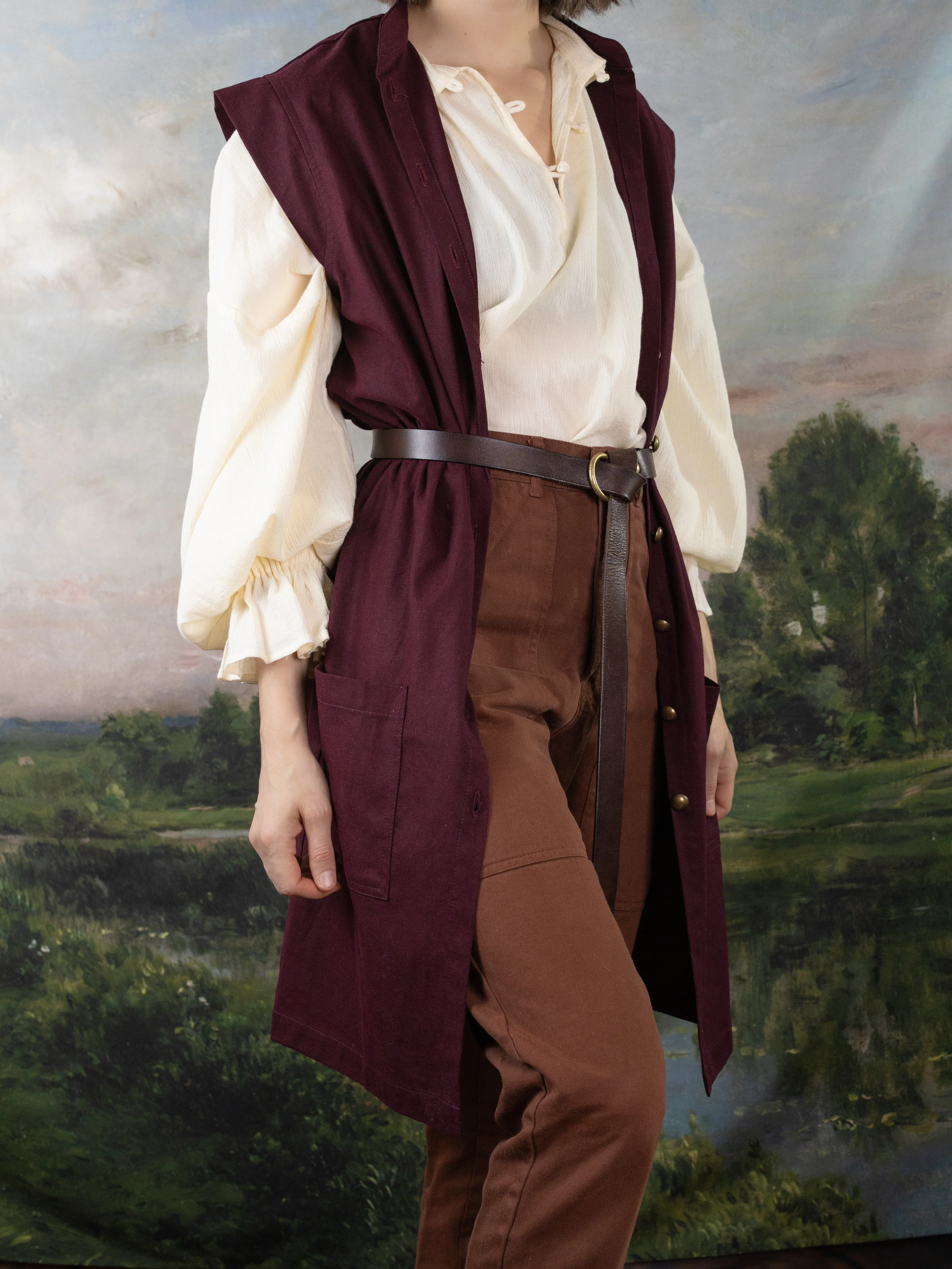 Burgundy Pirate Vest - Image 12