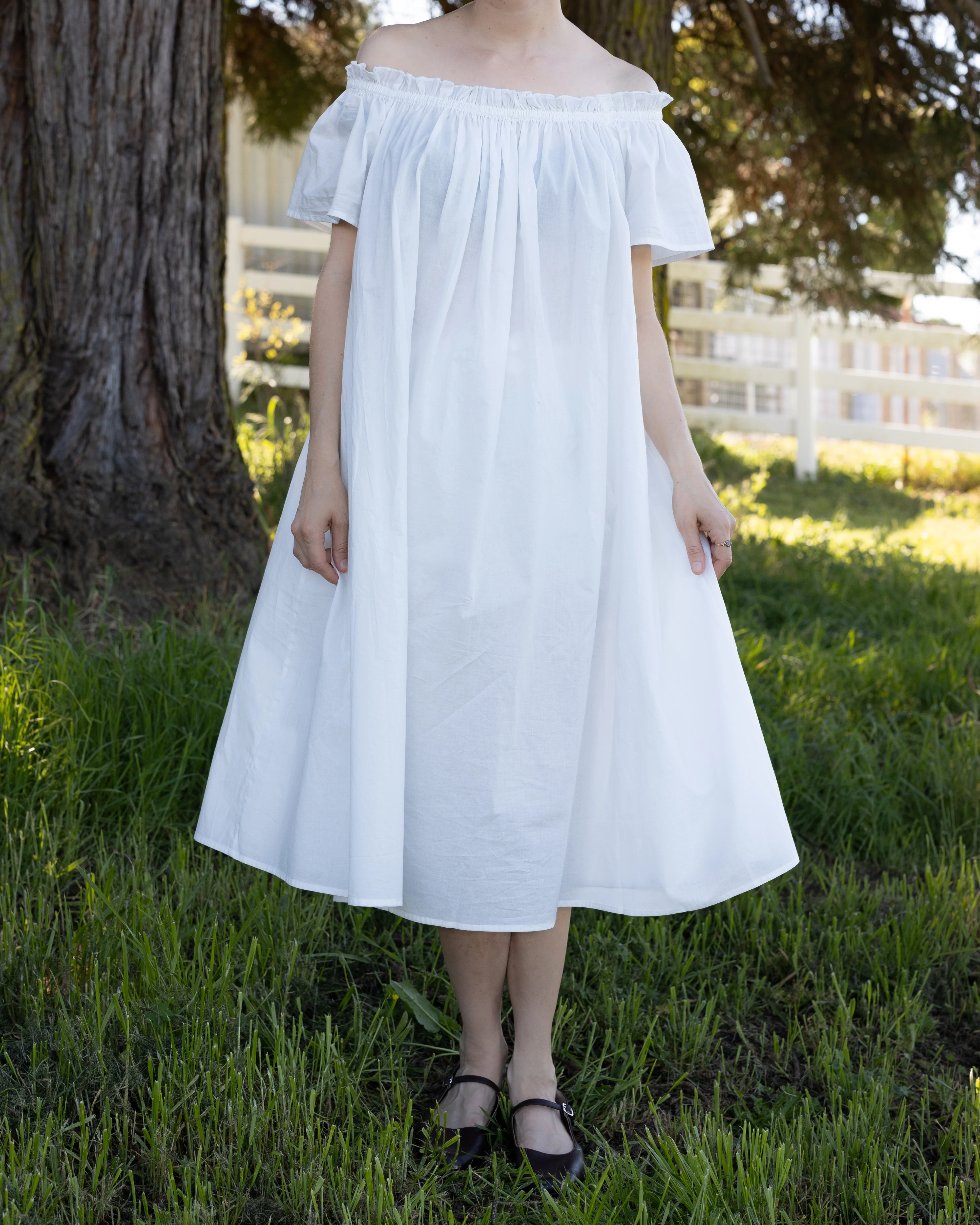 Cotton Flutter Sleeve Chemise - Image 5