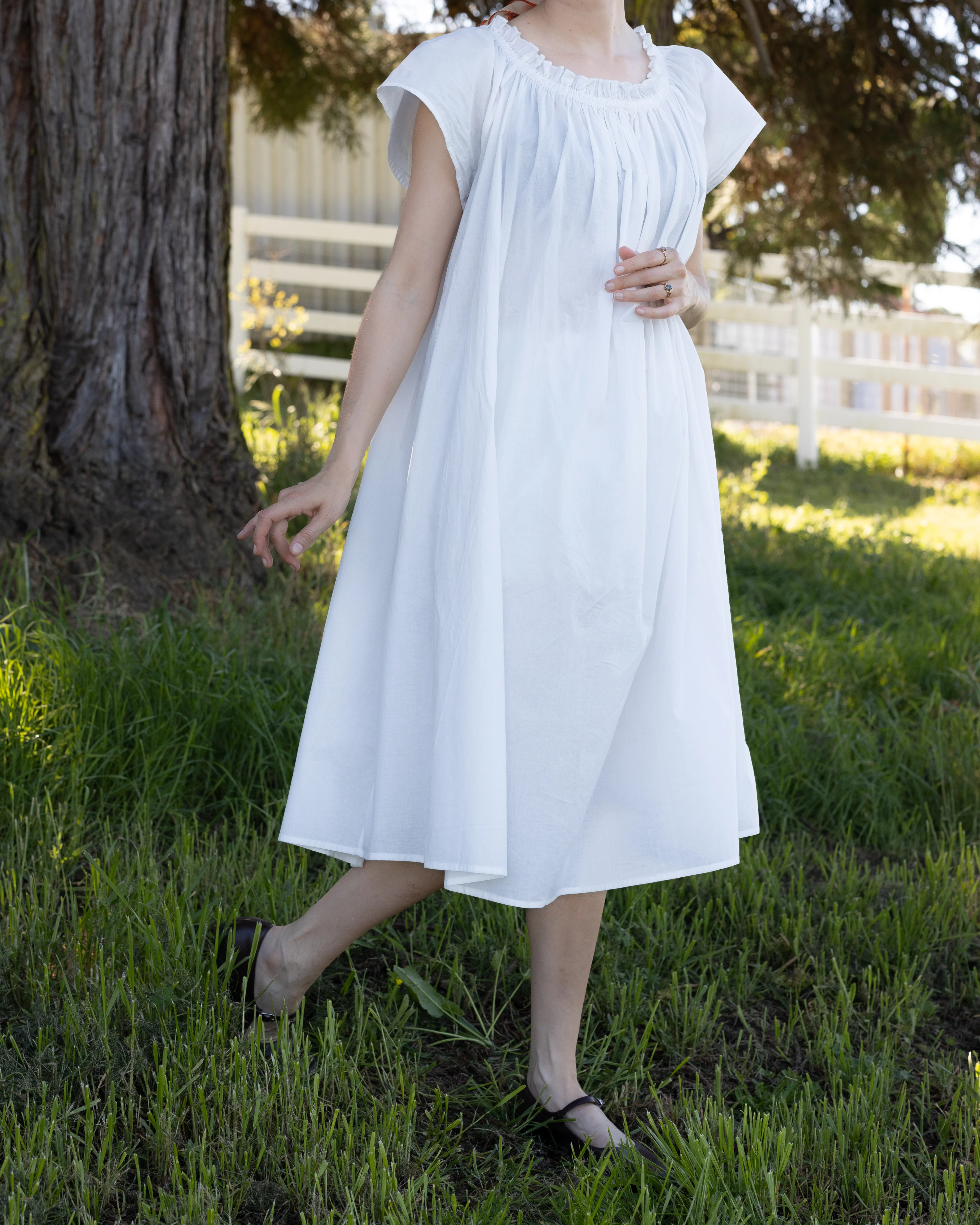 Cotton Flutter Sleeve Chemise - Image 7
