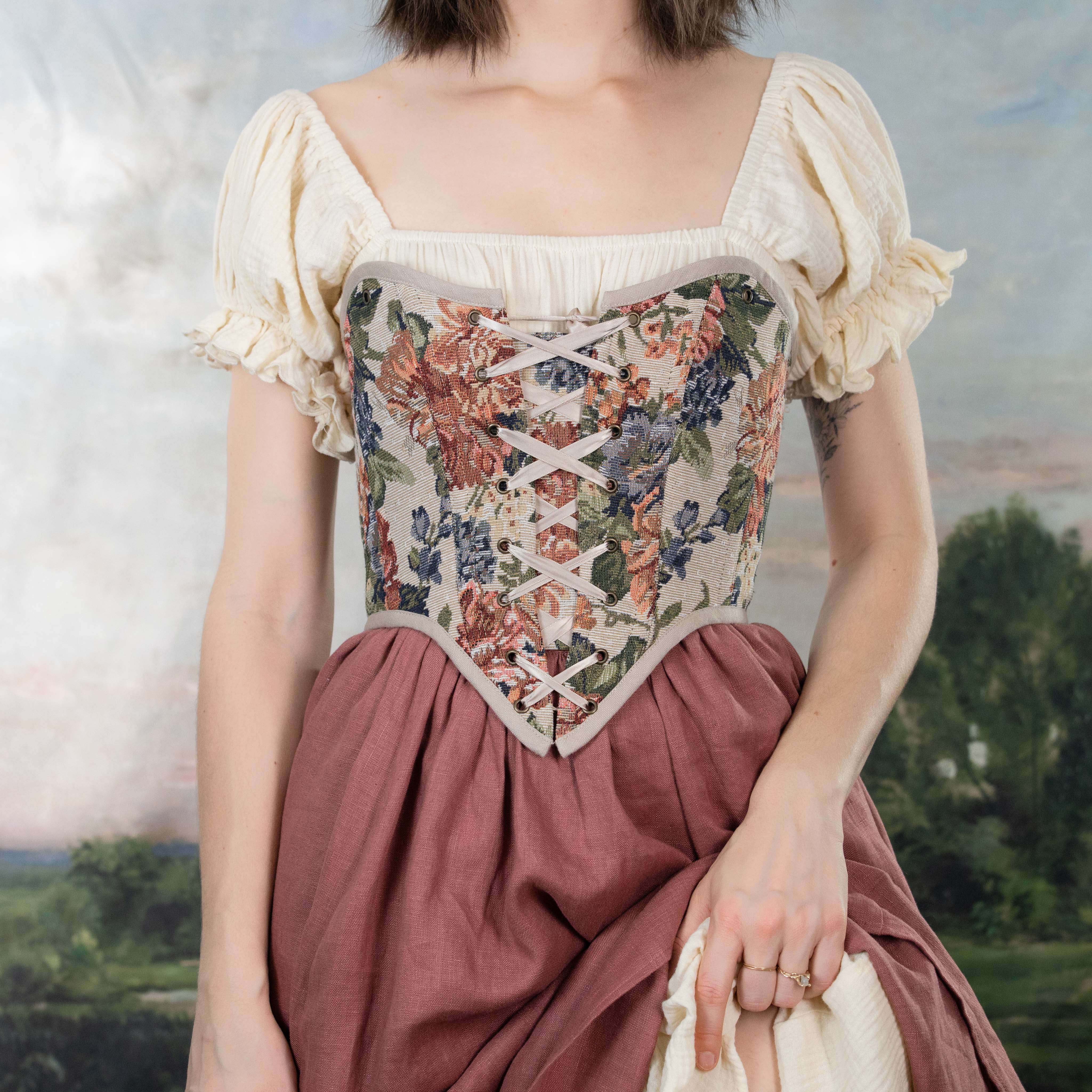 Floral Tapestry Corset - Image 10