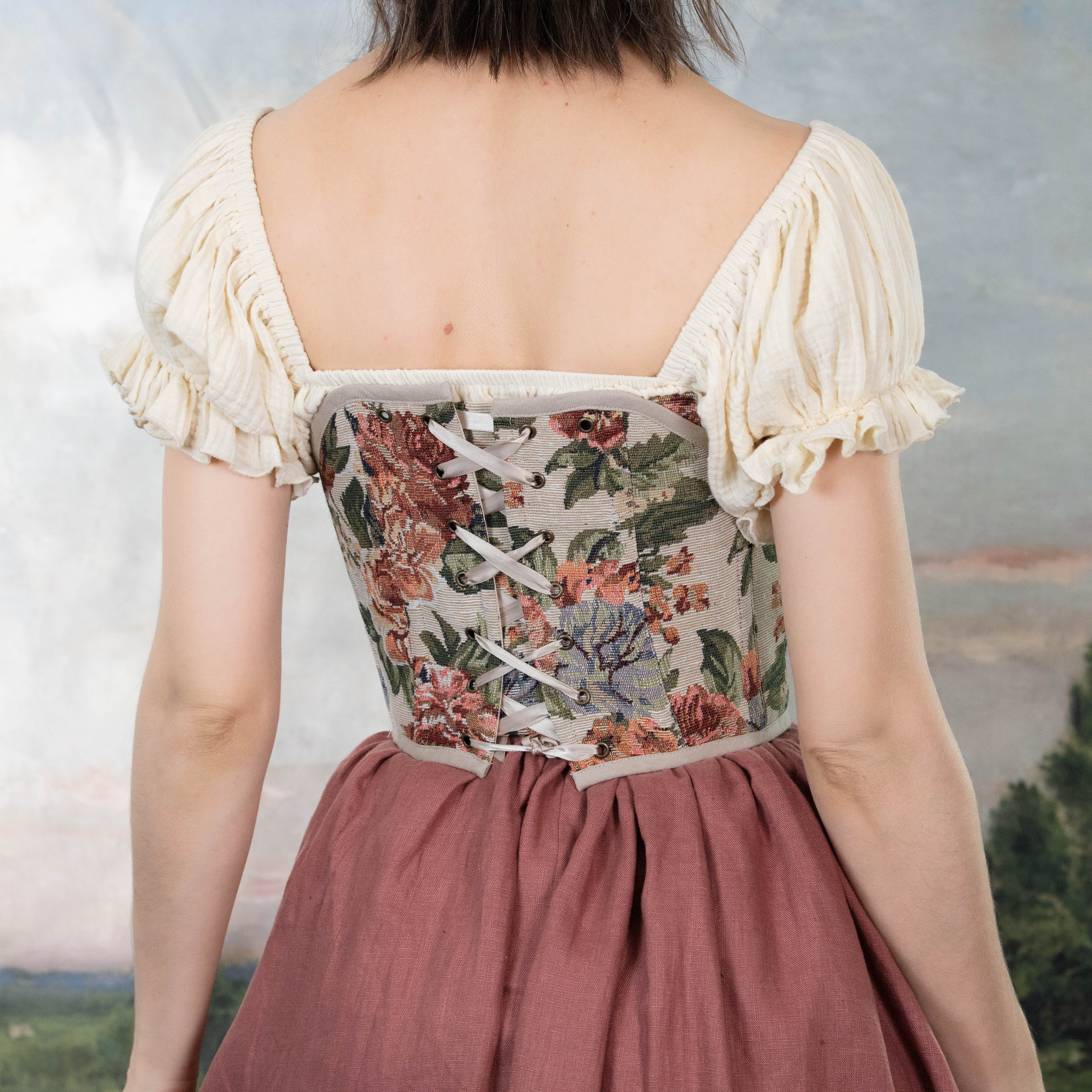 Floral Tapestry Corset - Image 12
