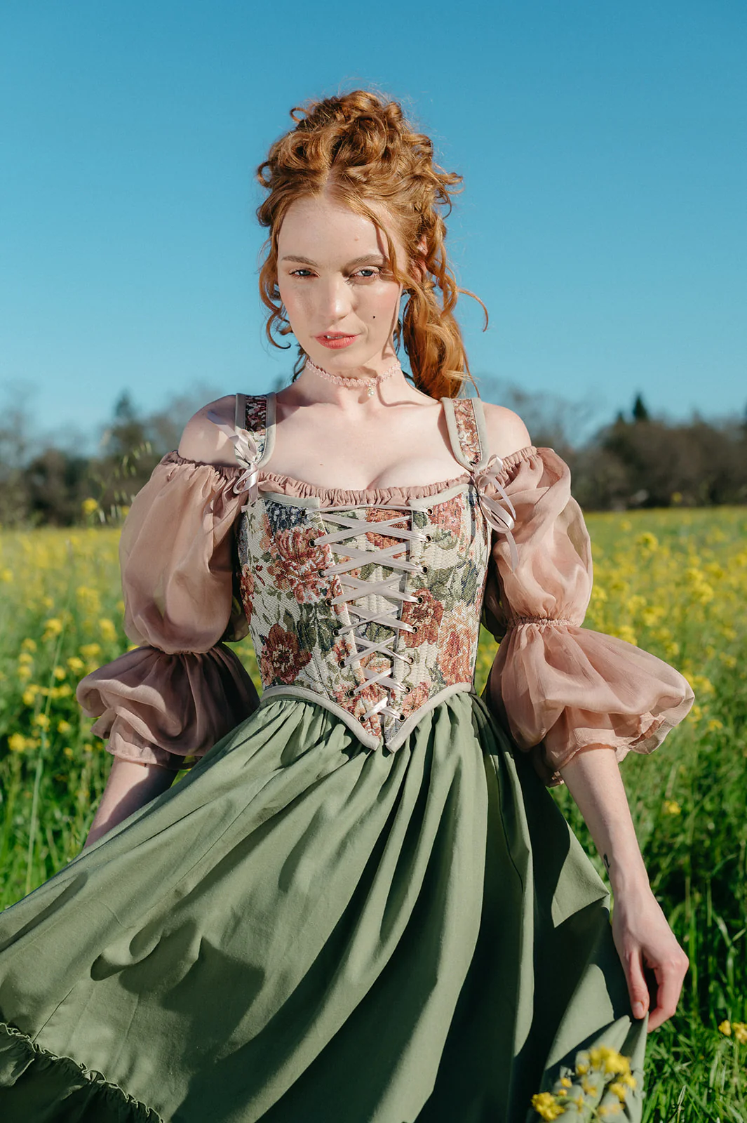 Floral Tapestry Corset - Image 18