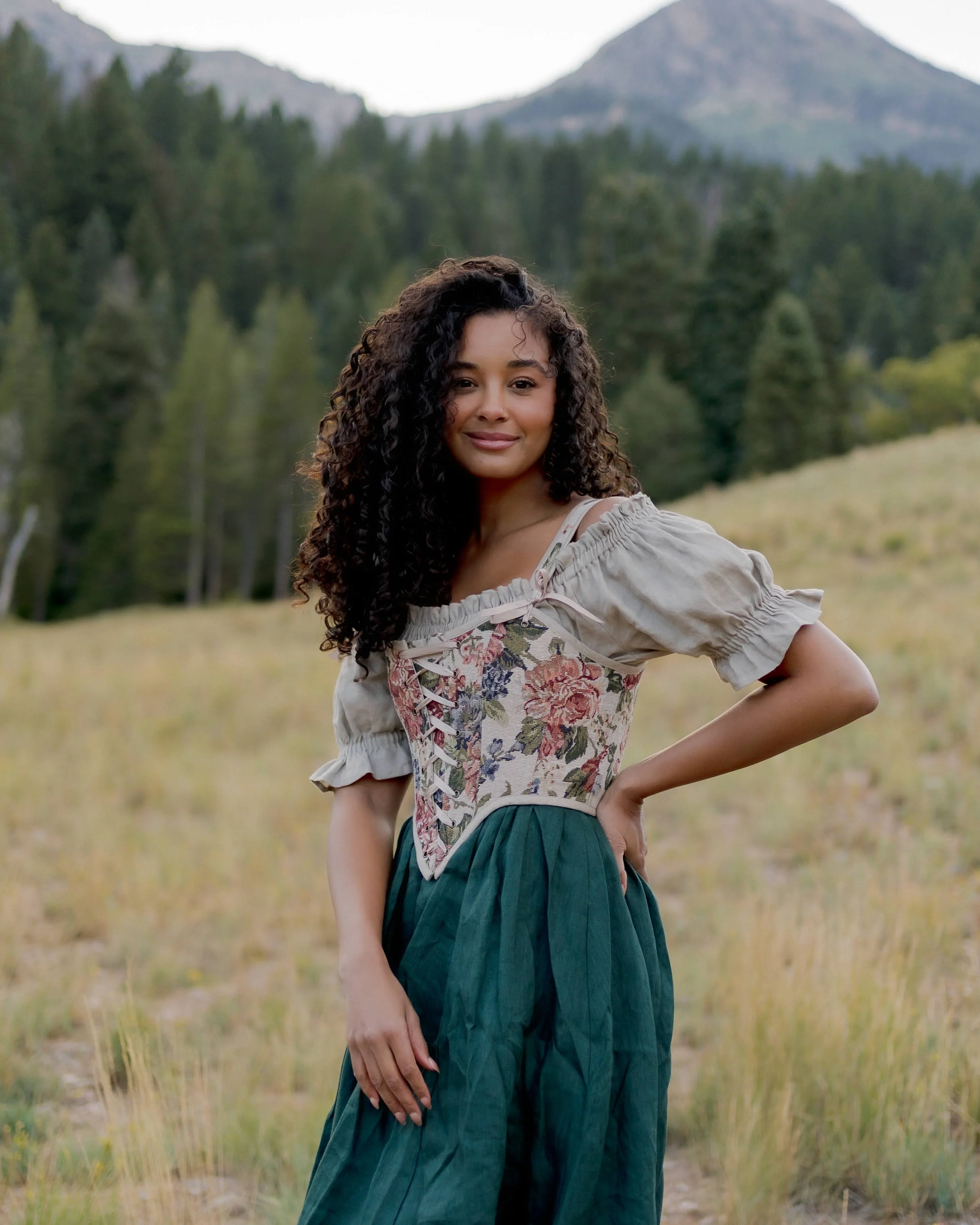 Floral Tapestry Corset - Image 2