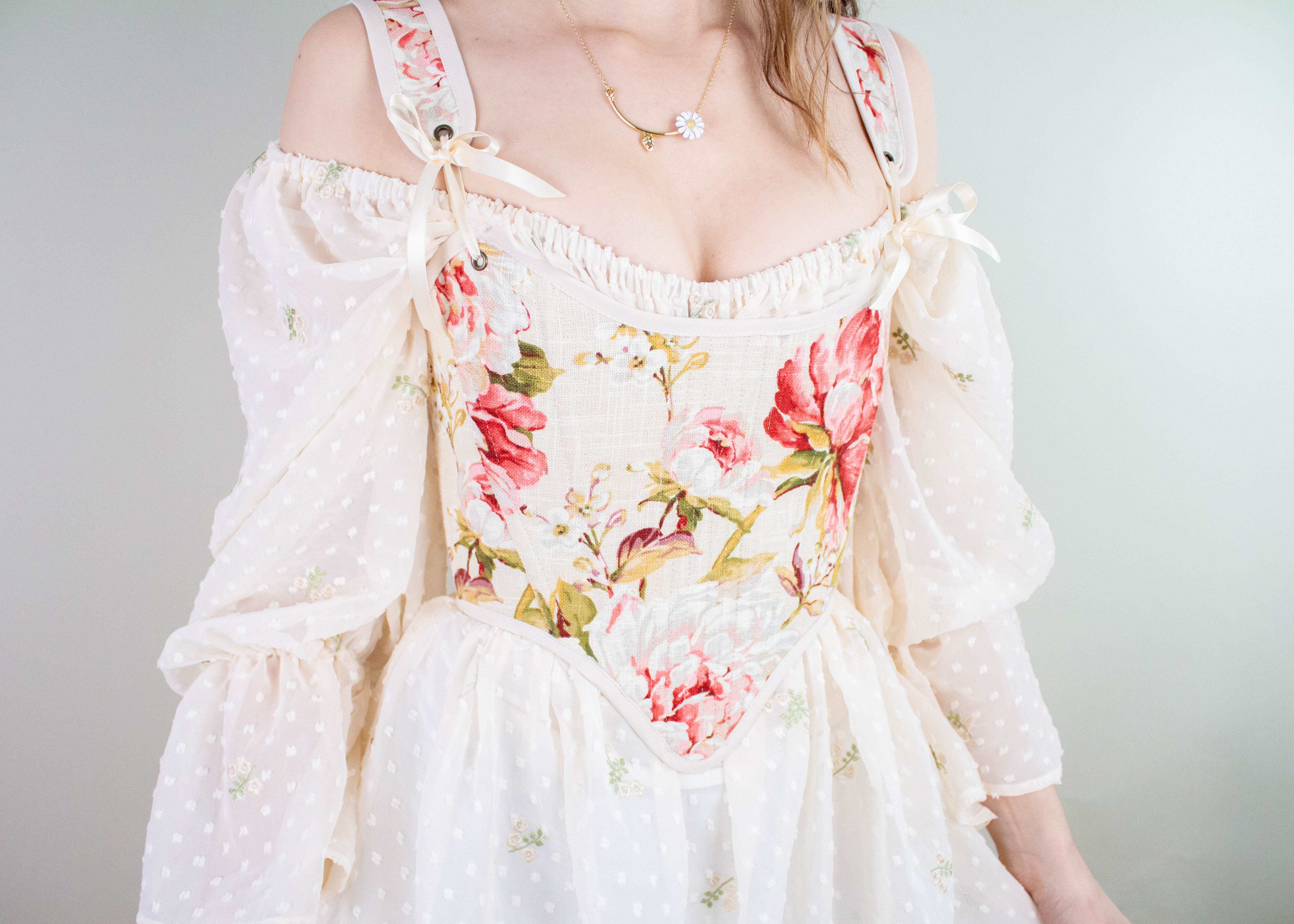 Handmade Covington Tea Rose Corset - Image 3