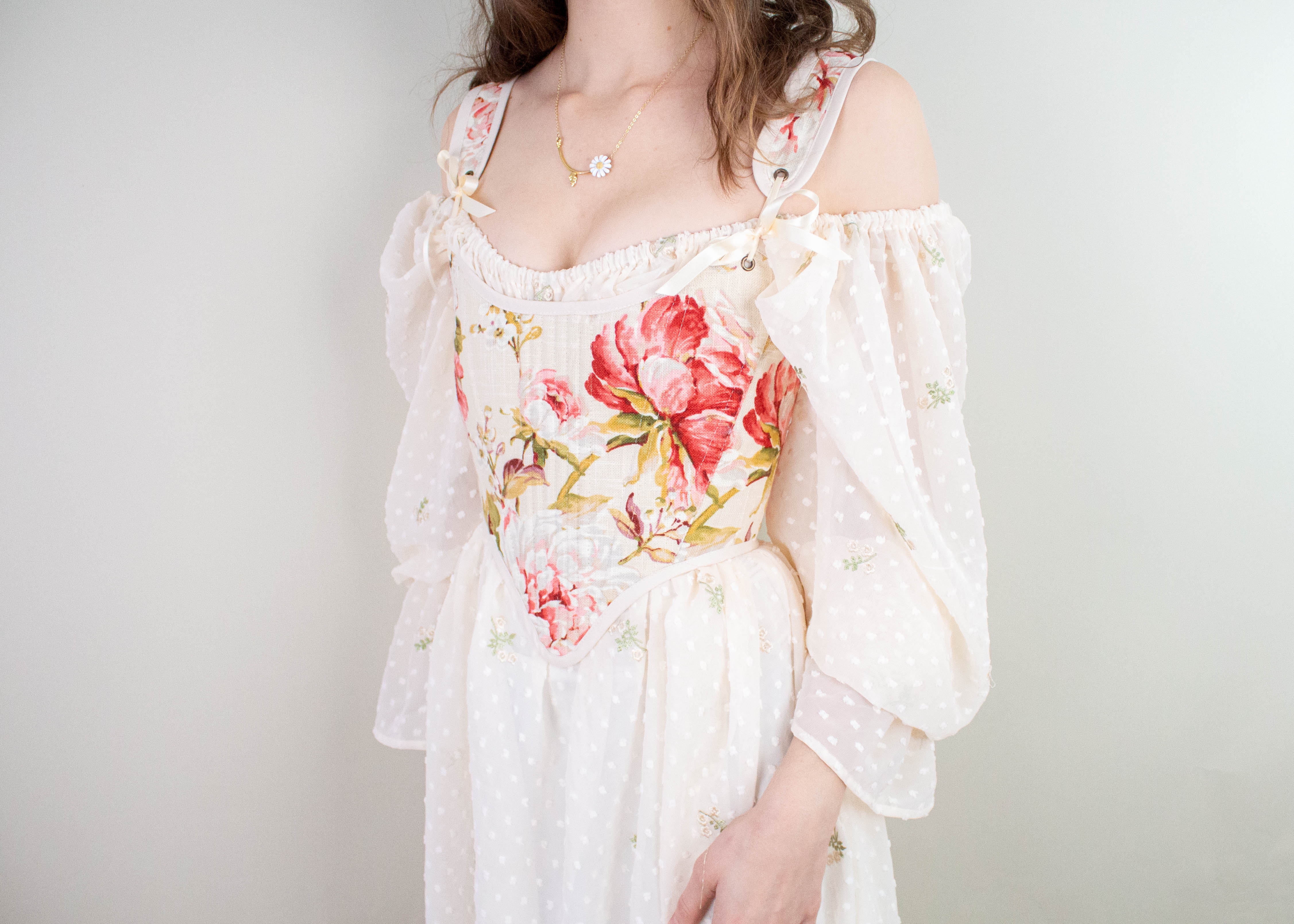 Handmade Covington Tea Rose Corset - Image 4