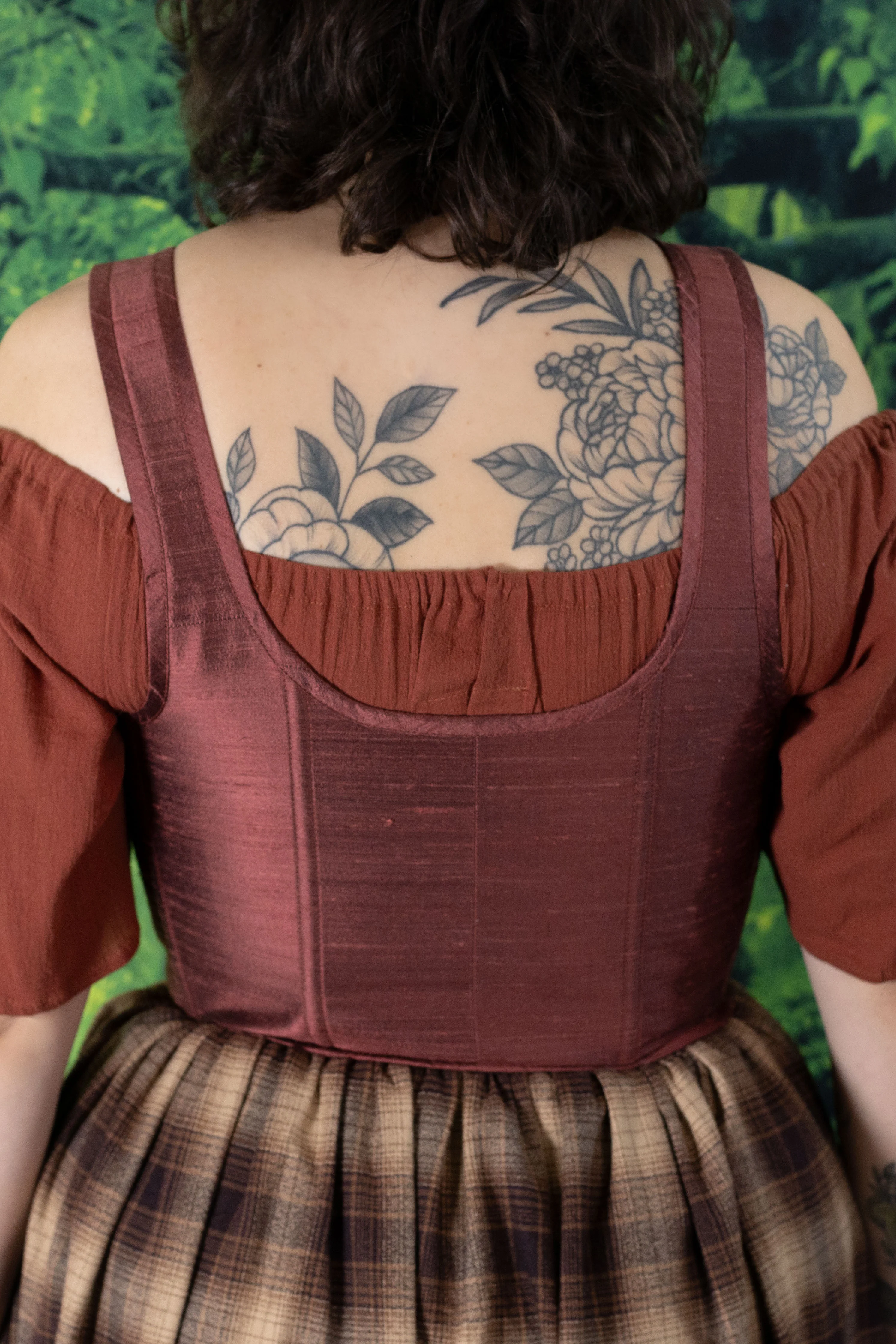 Handmade Mary Sanderson Silk Corset - Image 8