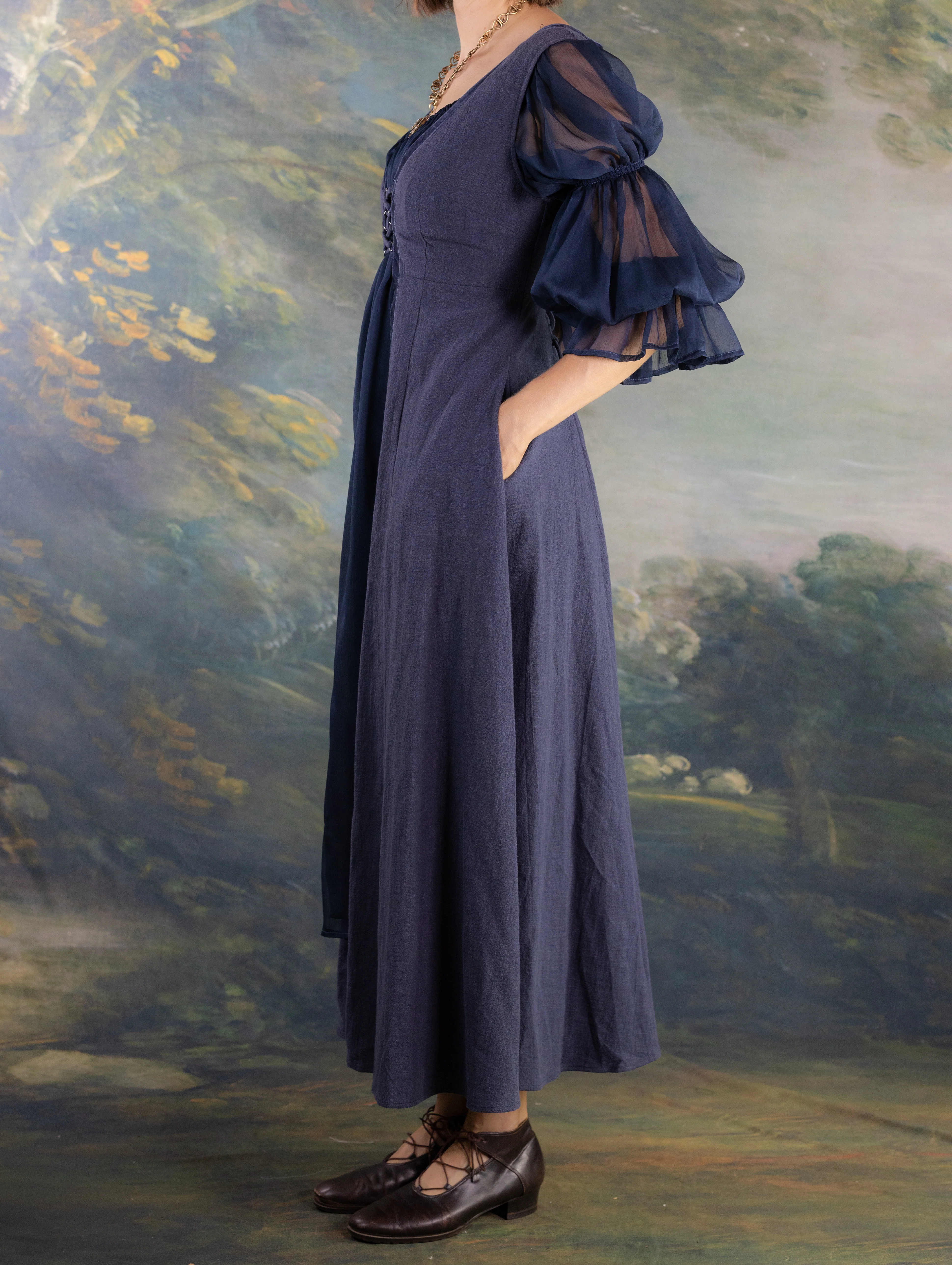 Navy Blue Kirtle Dress - Image 8