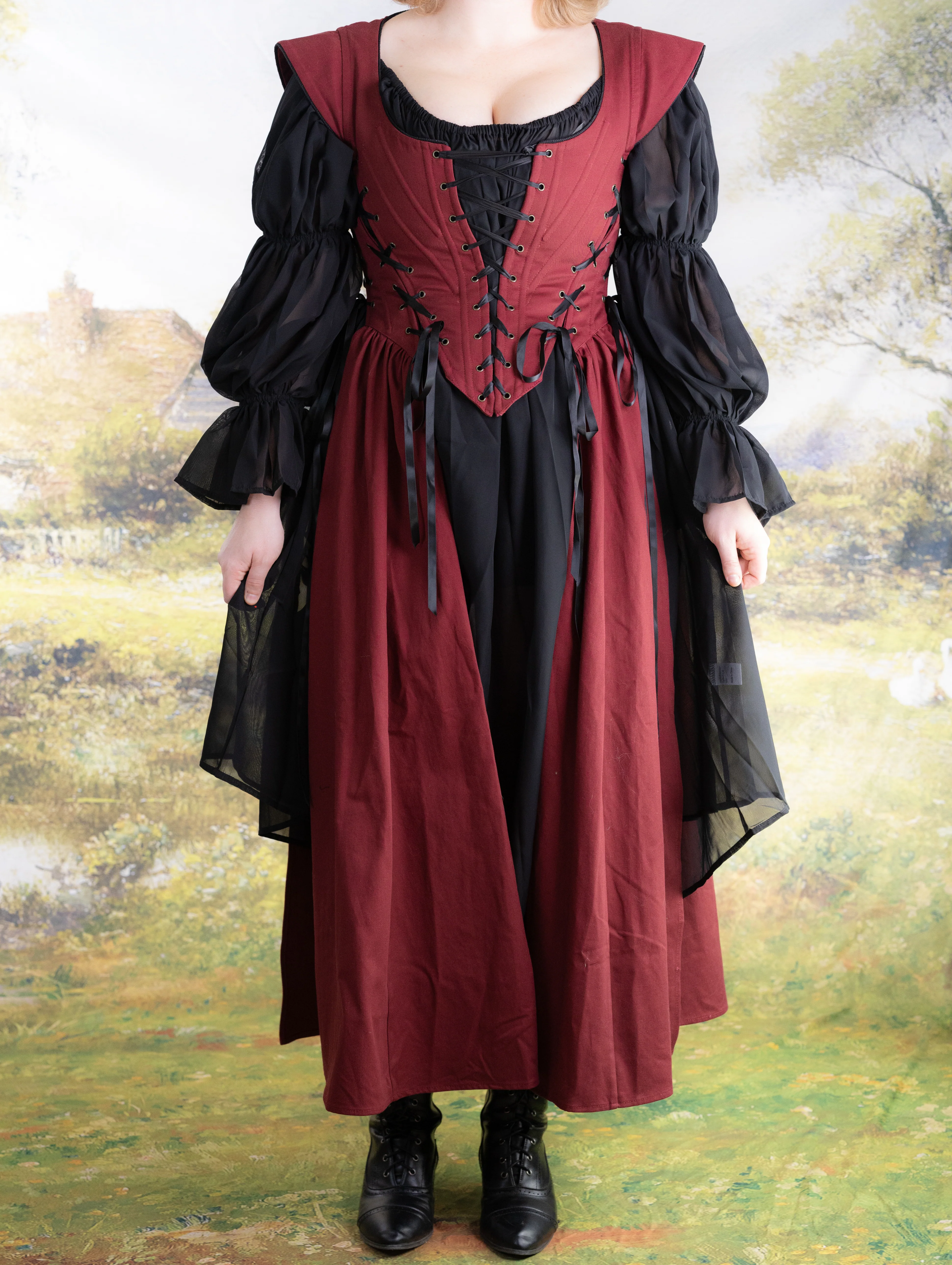 Red Vampire Slayer Corset Dress - Image 10