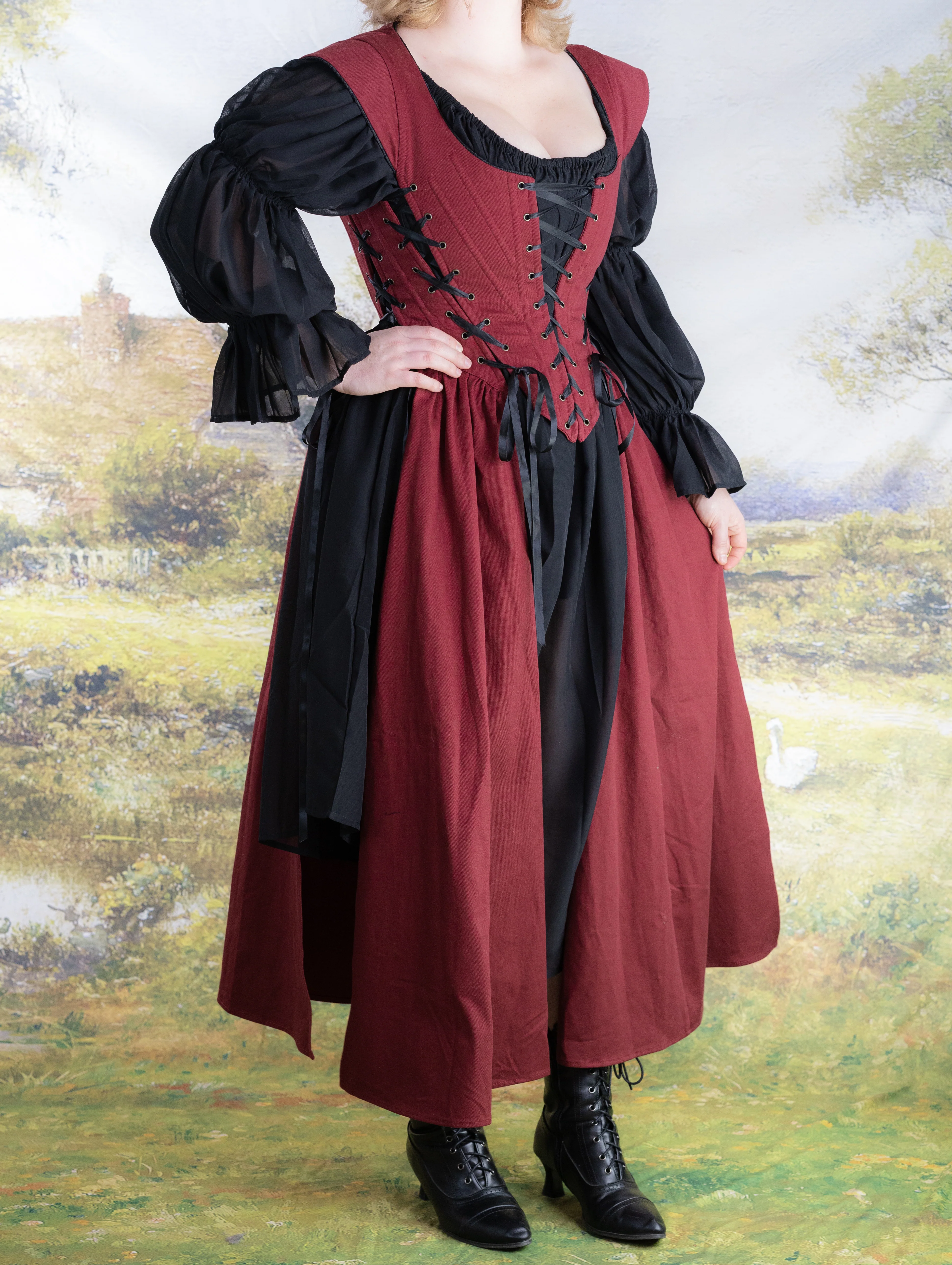 Red Vampire Slayer Corset Dress - Image 12