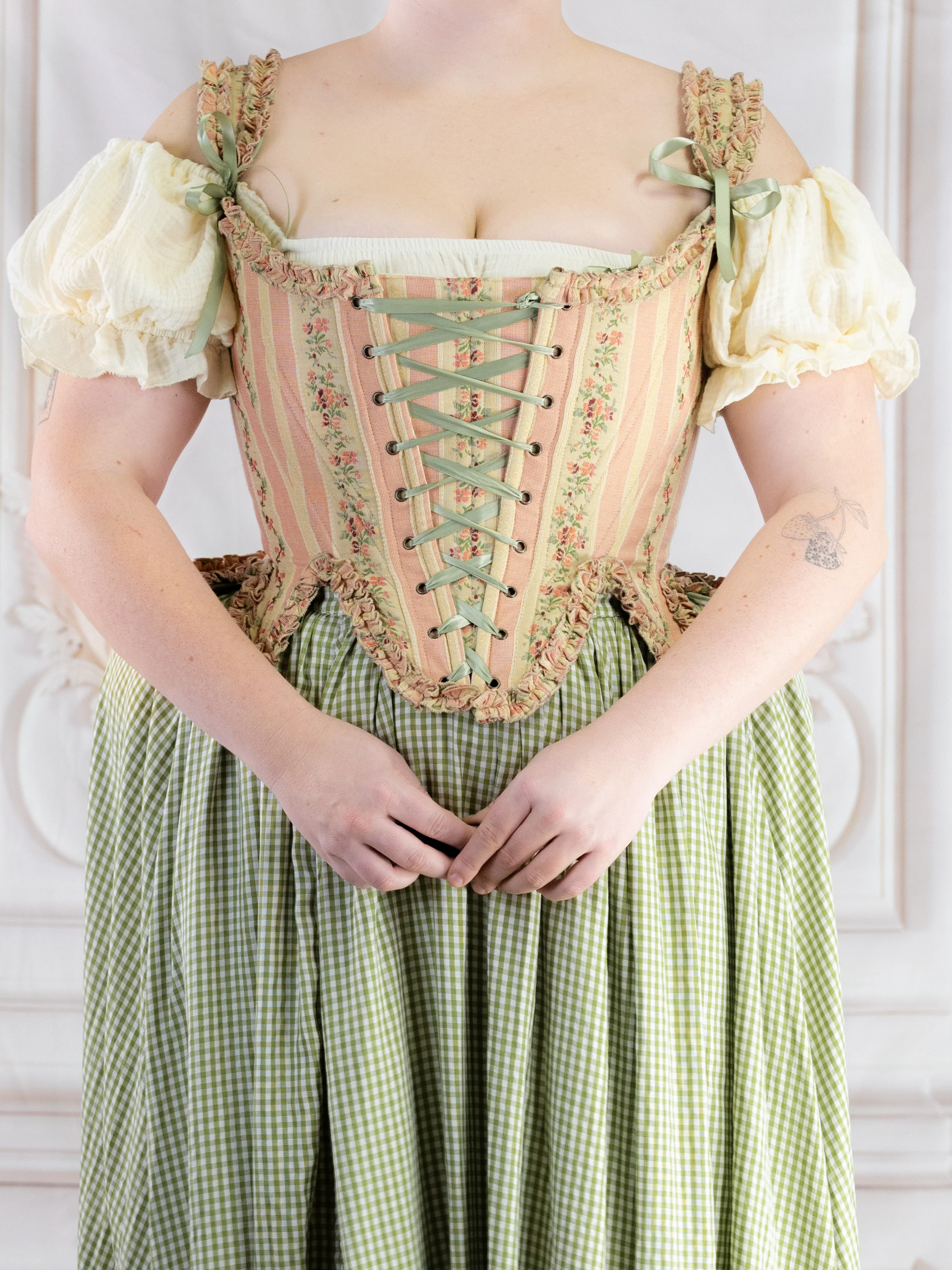 Rococo Pink 18th Century Stays - Image 13
