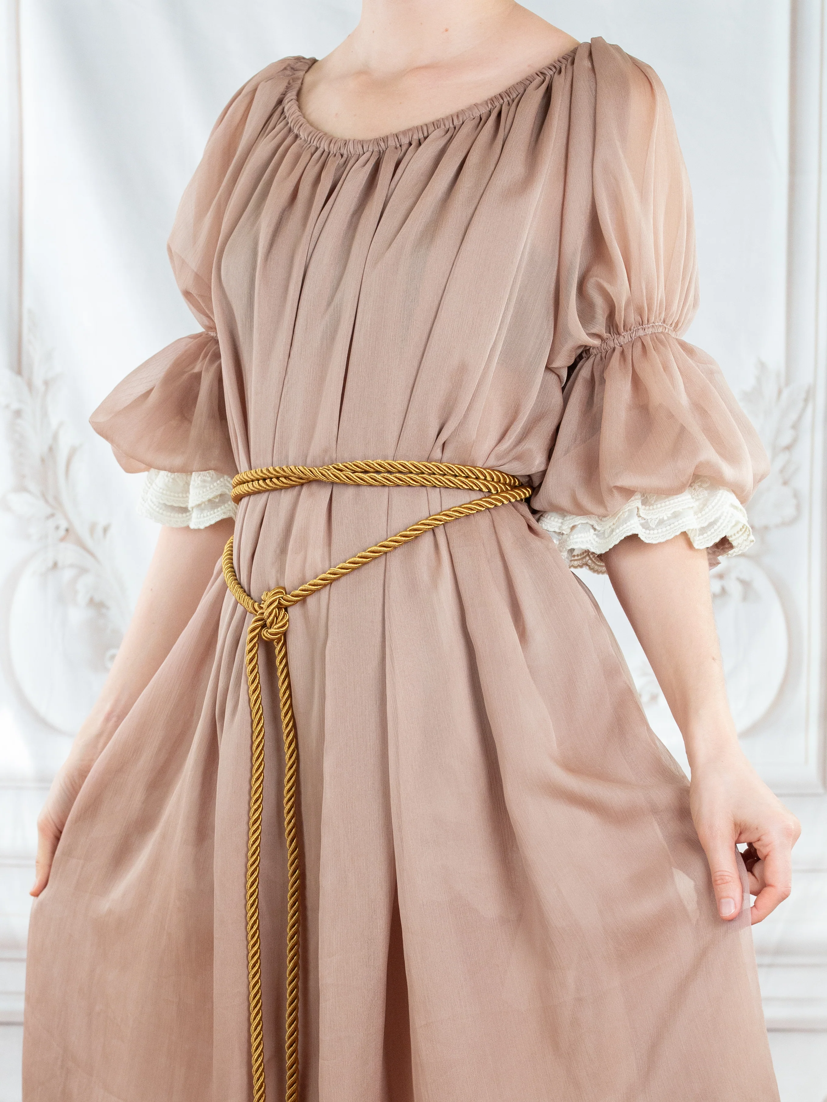 Rose Chiffon Chemise - Image 12