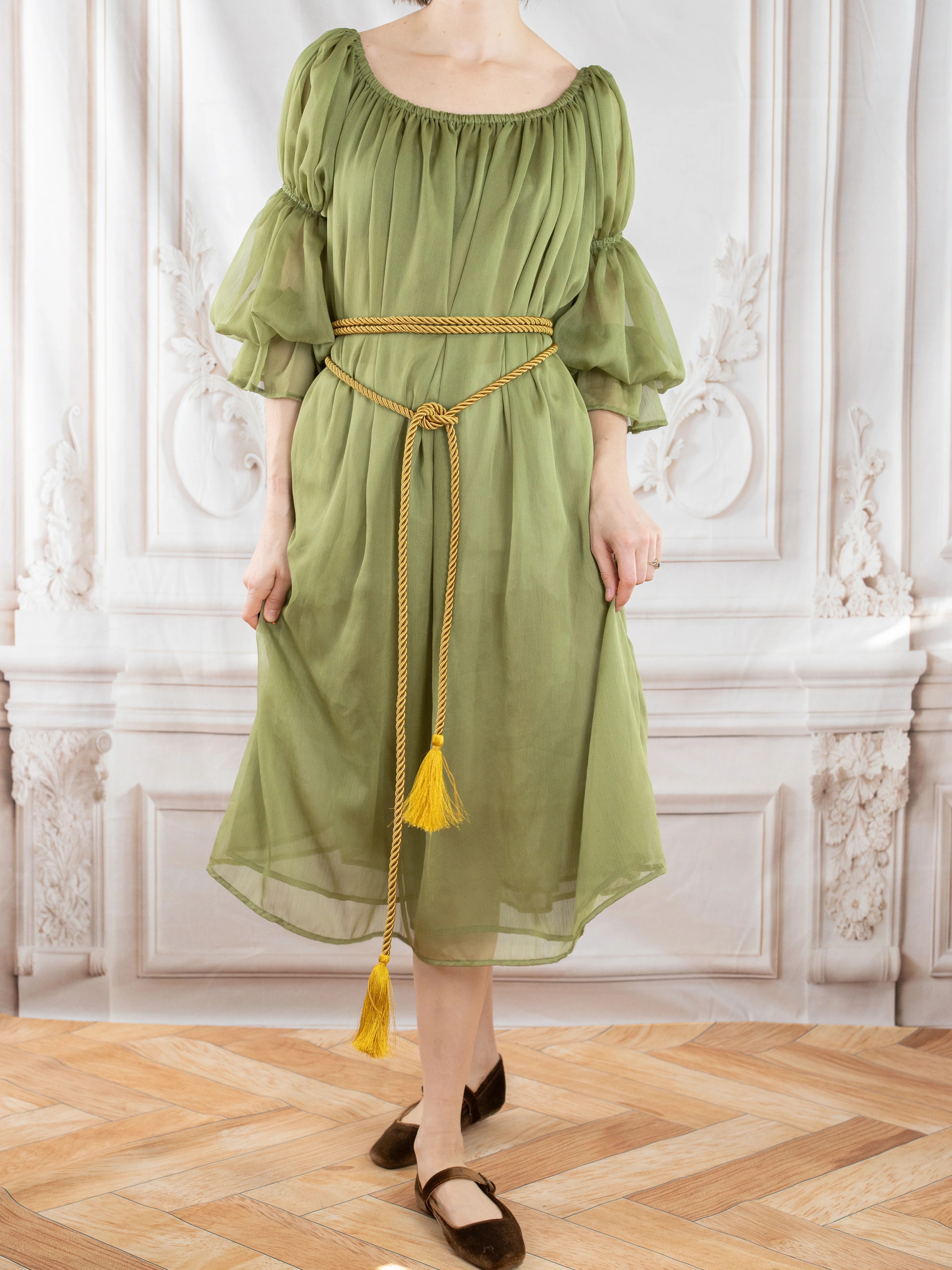 Sage Chiffon Chemise - Image 12