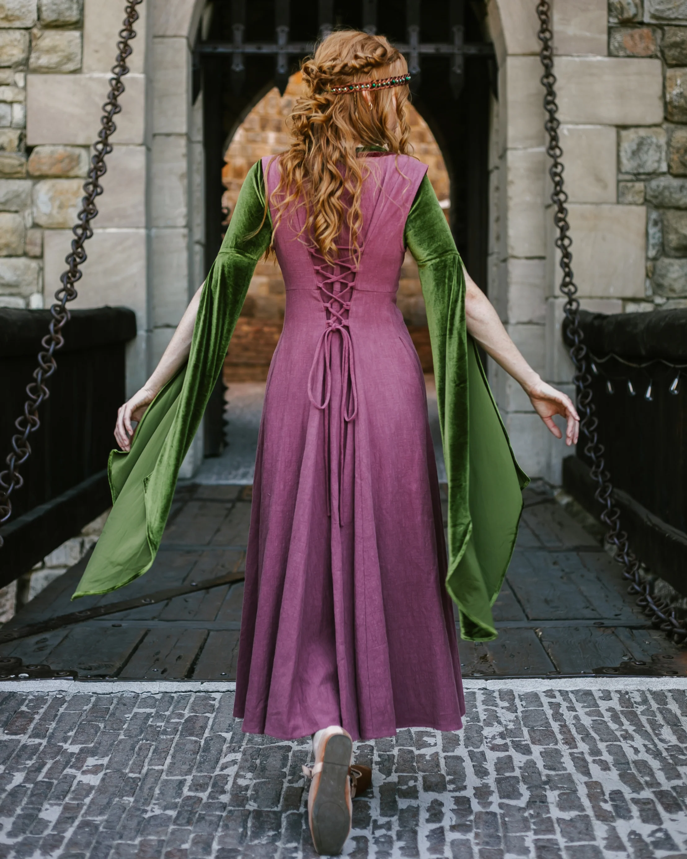 Stained Blackberry Kirtle Dress - Image 6