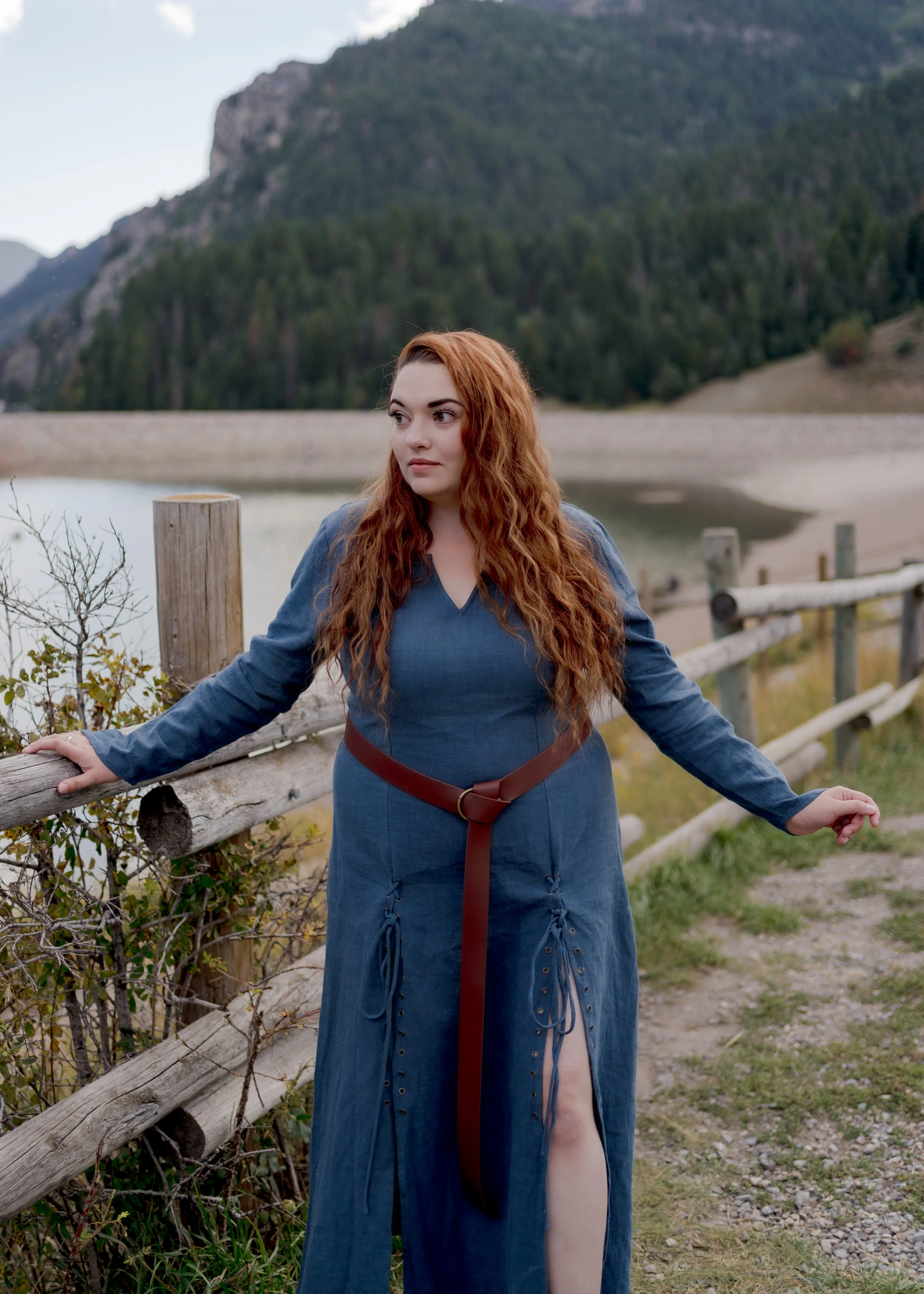 Teal Viking Dress - Image 10