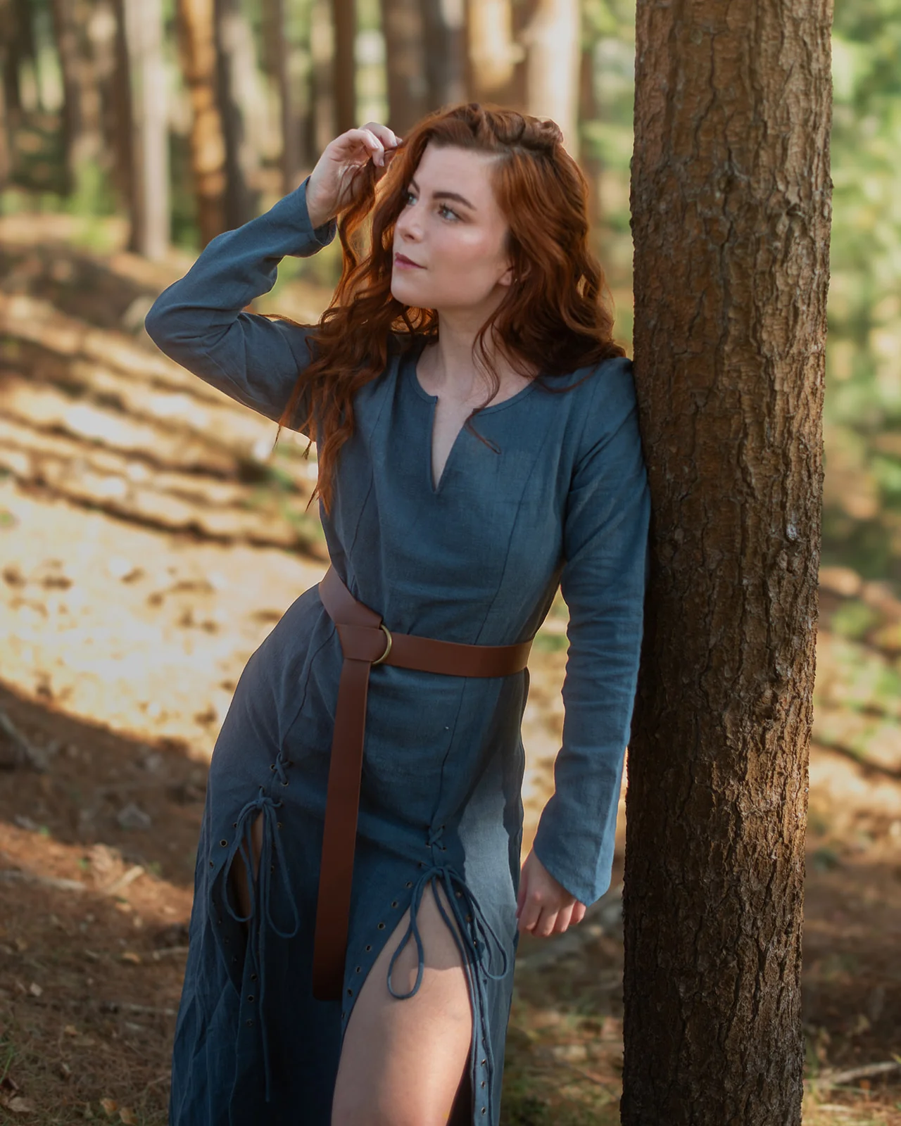 Teal Viking Dress - Image 11