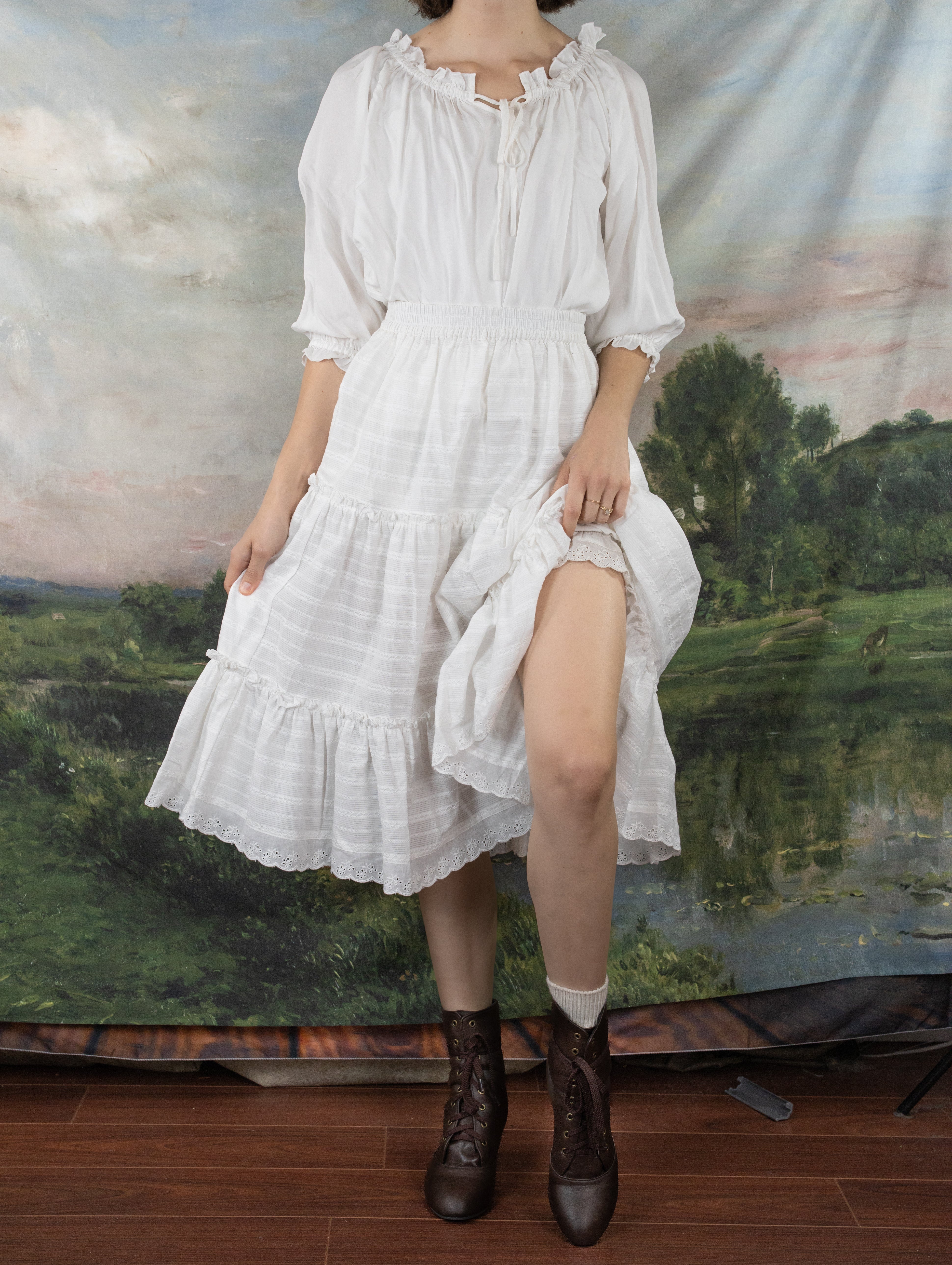 White Cotton Petticoat - Image 11