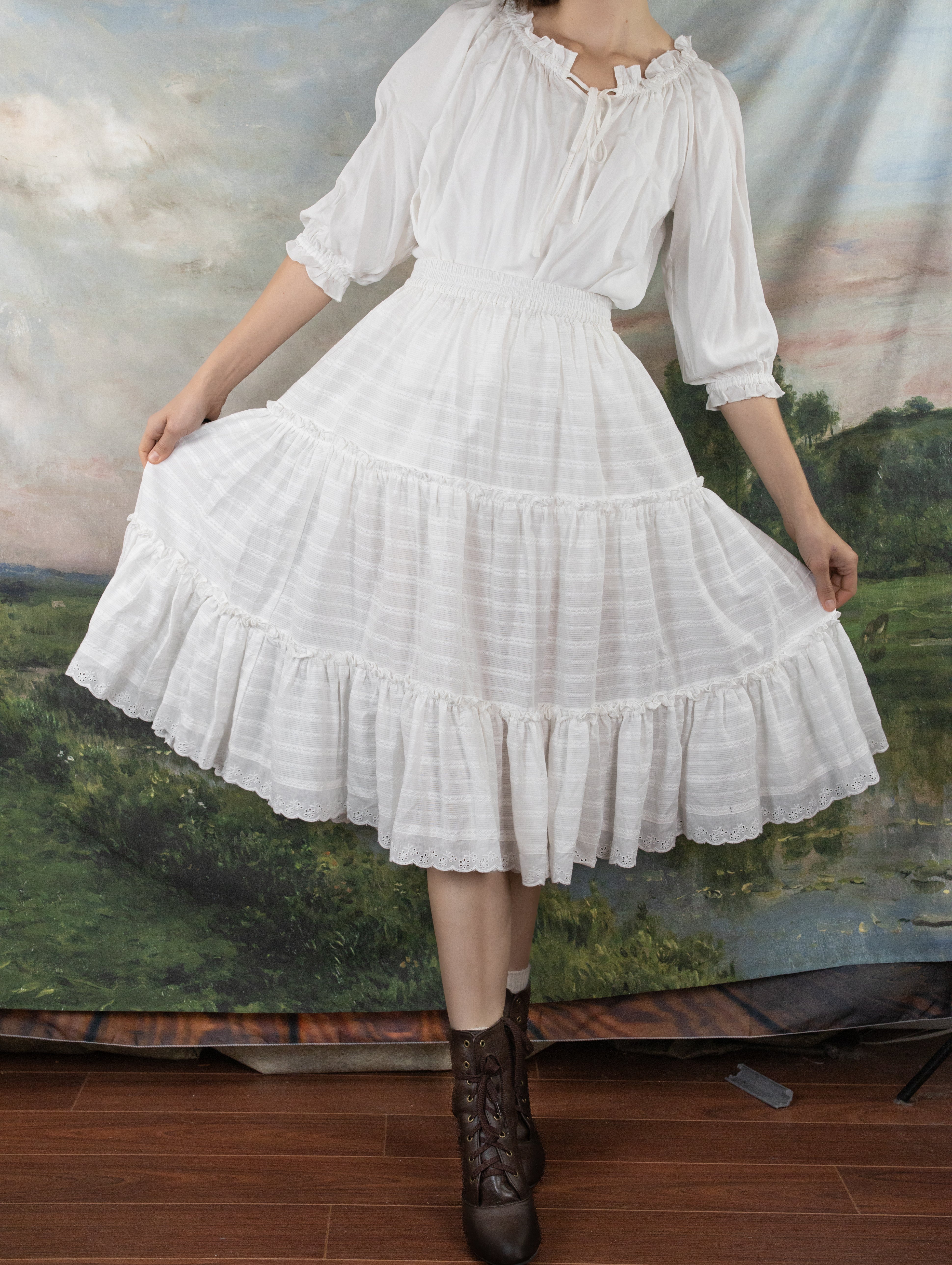 White Cotton Petticoat - Image 13