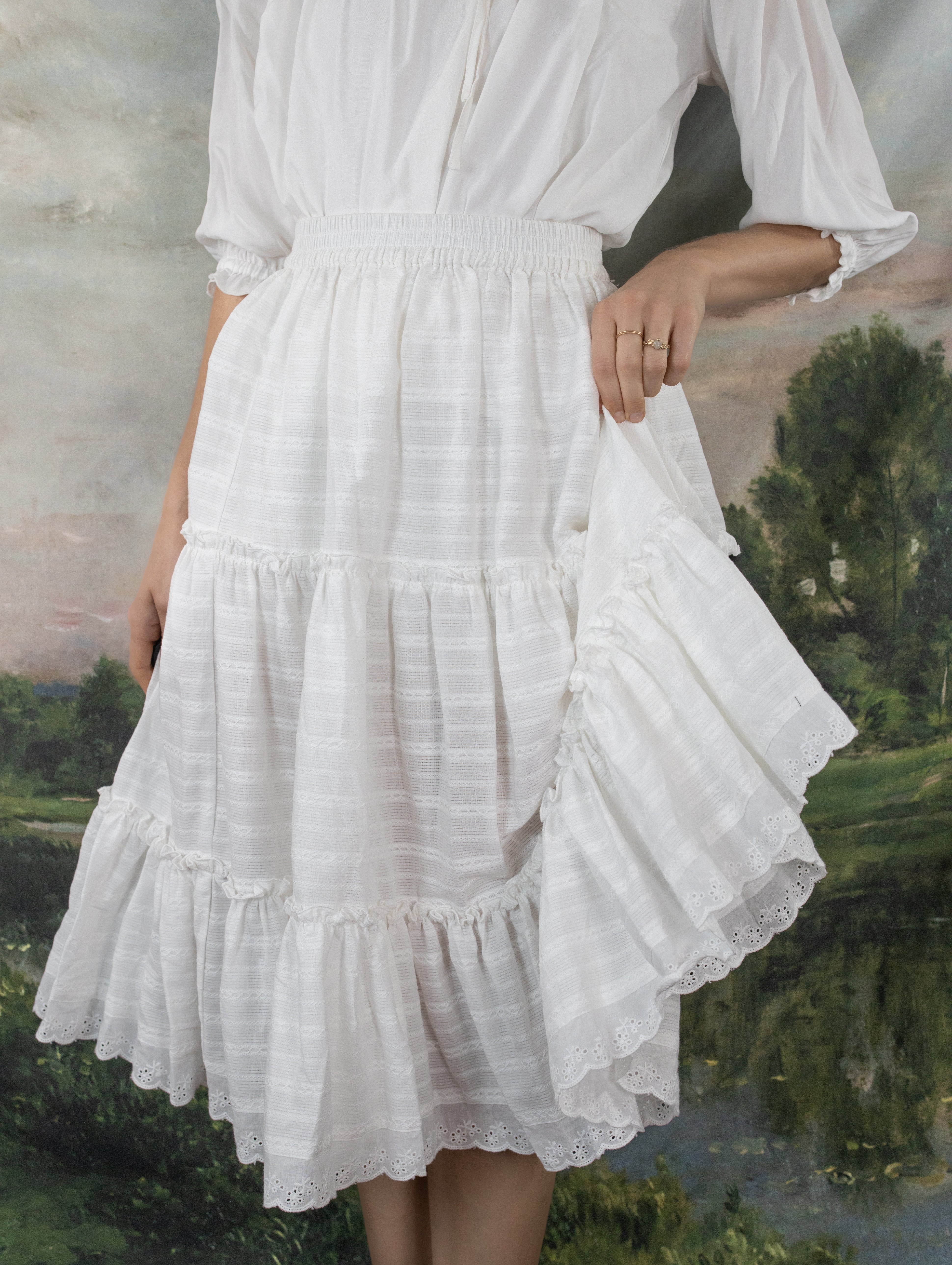 White Cotton Petticoat - Image 14